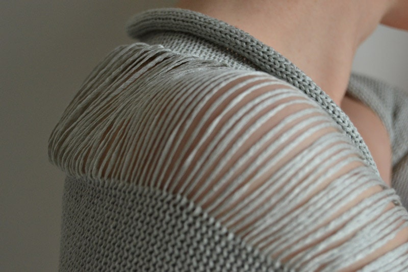 light grey okapi shrug, summer fashion, Paris, France