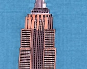 Empire State Building-5x7 inch Print from Original Illustration