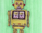 Robot-5x7 inch Print from Original Illustration