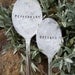 Pick 5 - Custom Hand Stamped Vintage Silverware Garden Markers