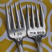 I do. Me too. Vintage Wedding Cake Fork Set Personalized with Your Wedding Date (Mismatched set)