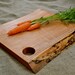 Rustic Wood Cutting Board, Natural Edge, Salvaged 286