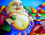 Happy Buddha - Print