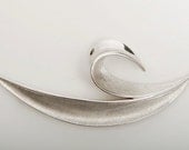 Trifari Silver Toned Brooch