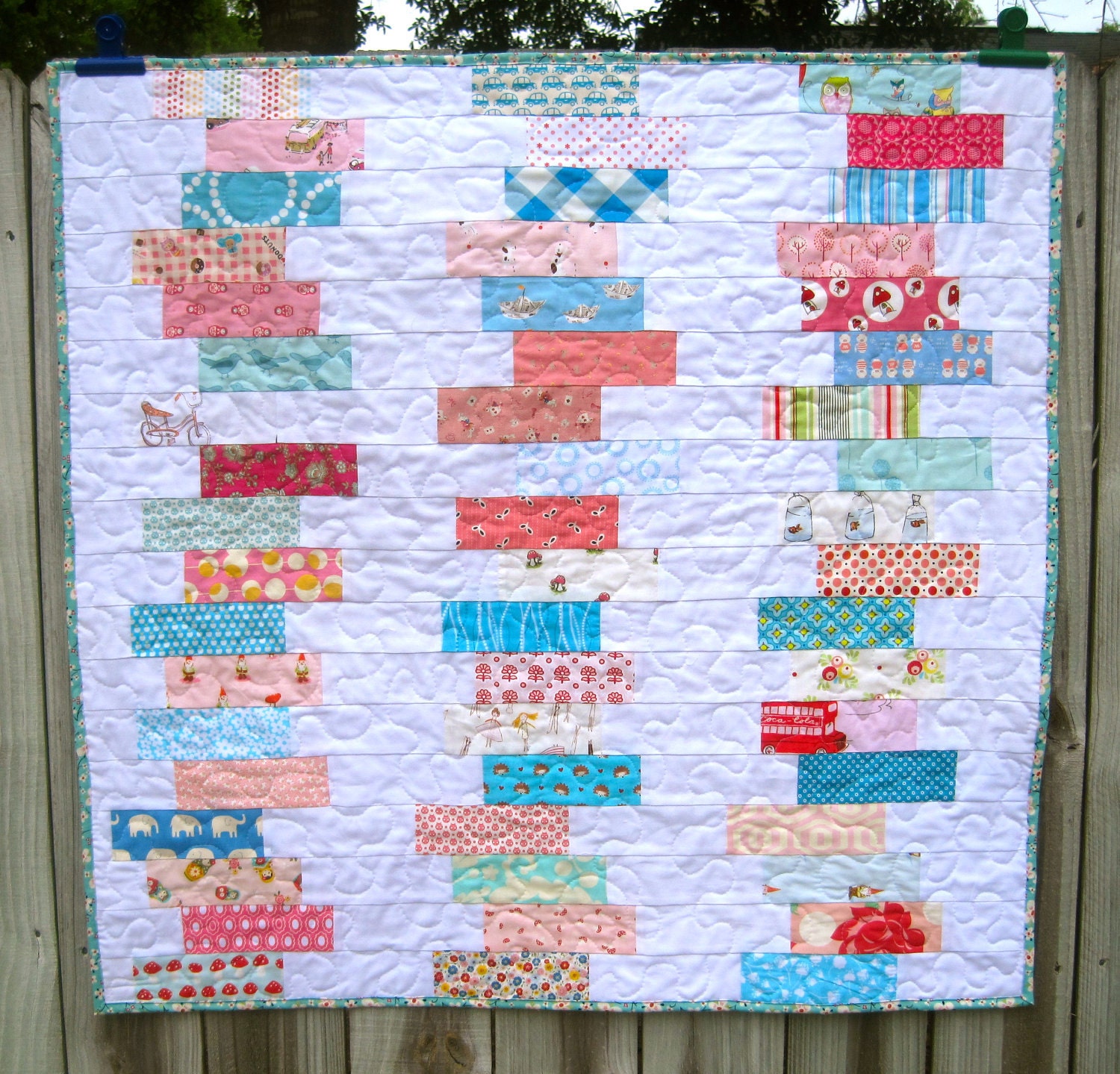 Scrappy Chic Baby Quilt