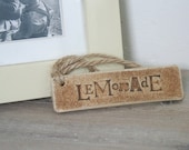 Individual Vintage Style Personalised Ceramic Drinks Label