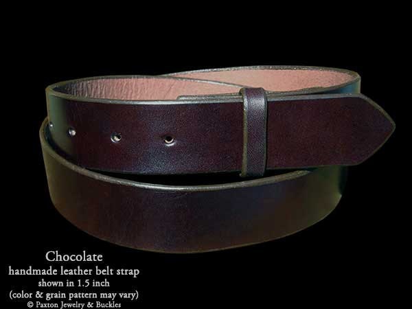 Chocolate Handmade Genuine Leather Belt Strap