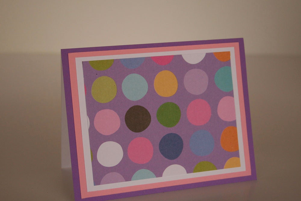 Purple Polka Dot Stationery (4)