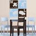 Alphabet Squares Vinyl Decal Safari Animal Blocks Playroom Nursery