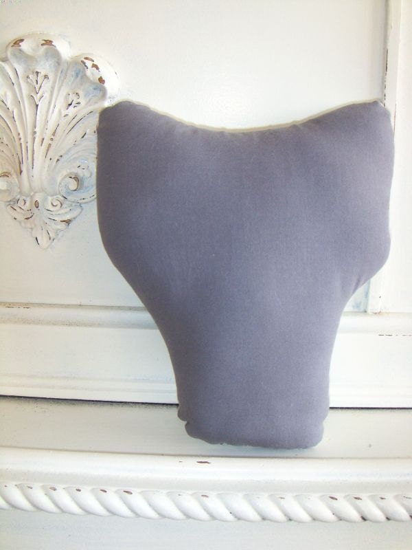 Plush Owl Pillow. Hand Woodblock Printed. Choose ANY Color. Made to Order.