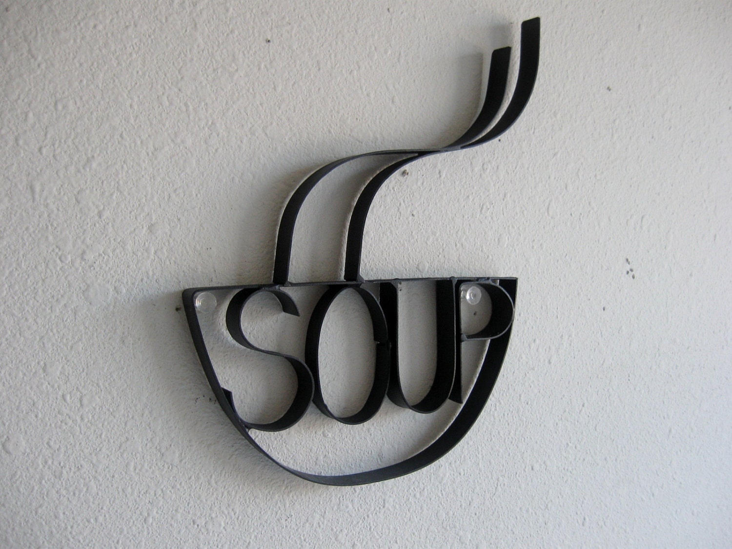 Soup Bowl Metal  Kitchen Wall Decoration