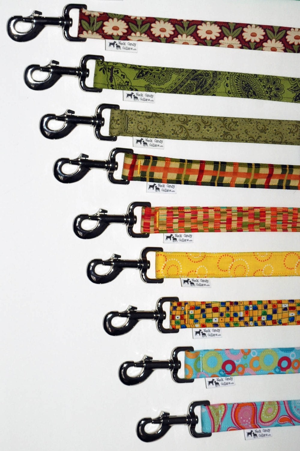 1 Foot Leash/Handle in your choice of fabric by Neck Candy Collars