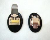 Free shipping 10pairs(20pcs) of synthetic leather back shoe clips