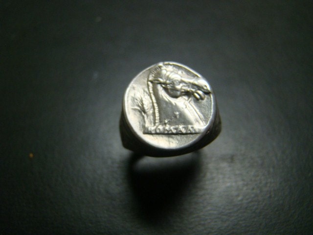 Sterling Silver Roman Horse ring