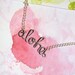 Aloha Necklace - Hawai'ian Hello Love Silver Wire Word Jewelry