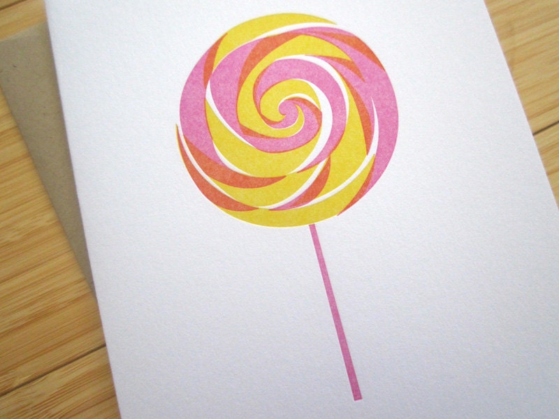 Lollipop Pink and Yellow