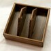 Lazy Susan, Kitchen Caddy, Napkin Holder, Smart Home Organizer, Walnut wood, 9 inches