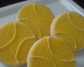 Tennis Ball Shortbread Cookies 1 Dozen