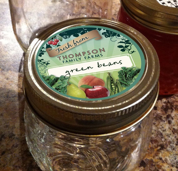 Personalized Vintage Canning Label - PDF