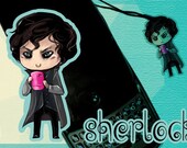 Sherlock Holmes phone charm