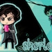 Sherlock Holmes phone charm