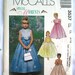 girls' FORMAL dresses and lined jacket, with overskirt, UNCUT McCall's 3537, Special Moments flower girl dress, size 6 7 8
