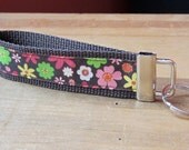 Mod Floral Ribbon Key Fob Wristlet - Key Chain
