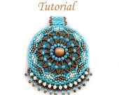 Tutorial Donut Mandala Pendant - Beading Pattern PDF