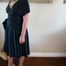 Black Coral Octopus Wrap Dress- Little Black Dress
