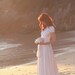 Last of Fabric- Long Oyster Pearl White Octopus Convertible Wrap Wedding Gown with Train