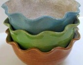 Fluted dessert bowls