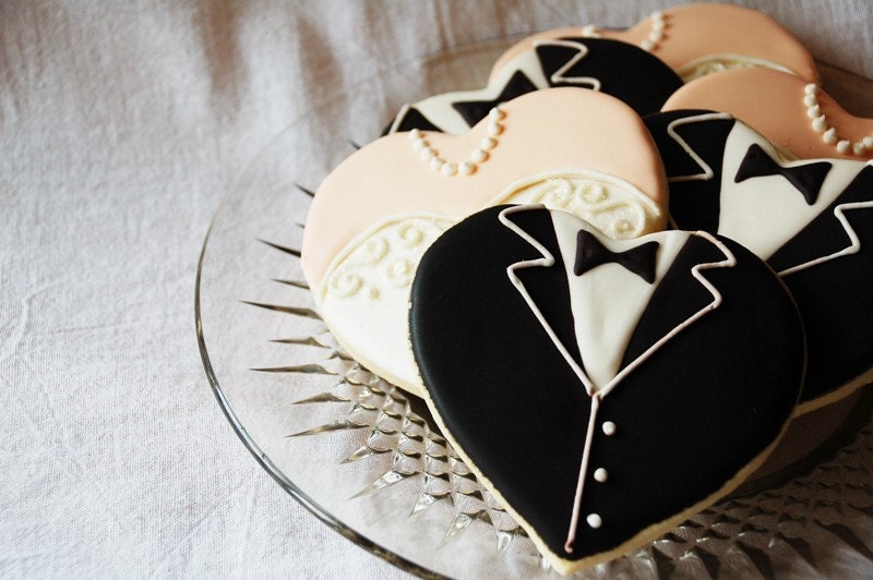 Gown and Tuxedo Hearts