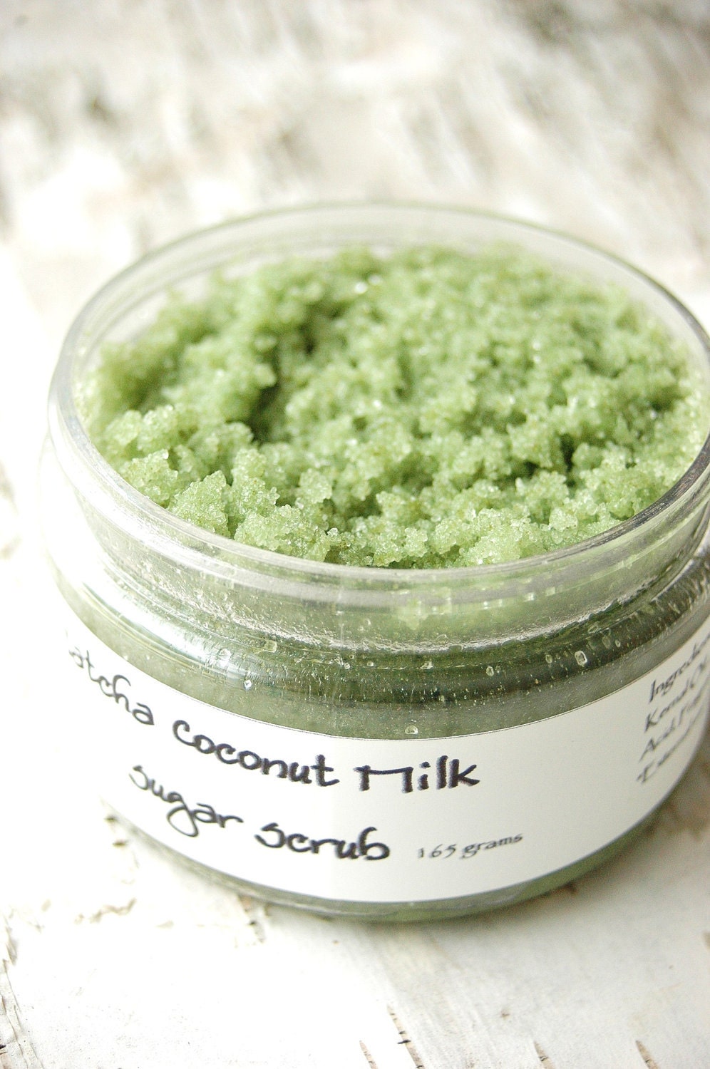 Matcha Coconut Milk Sugar Scrub - Emulsifying - Organic Sugar