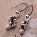 Valentine's Day Earrings / Romantic Elegant Earrings / Heart Love / Wedding Bridal Earrings / Freshwater Pearl Earrings / Dangle Pearls