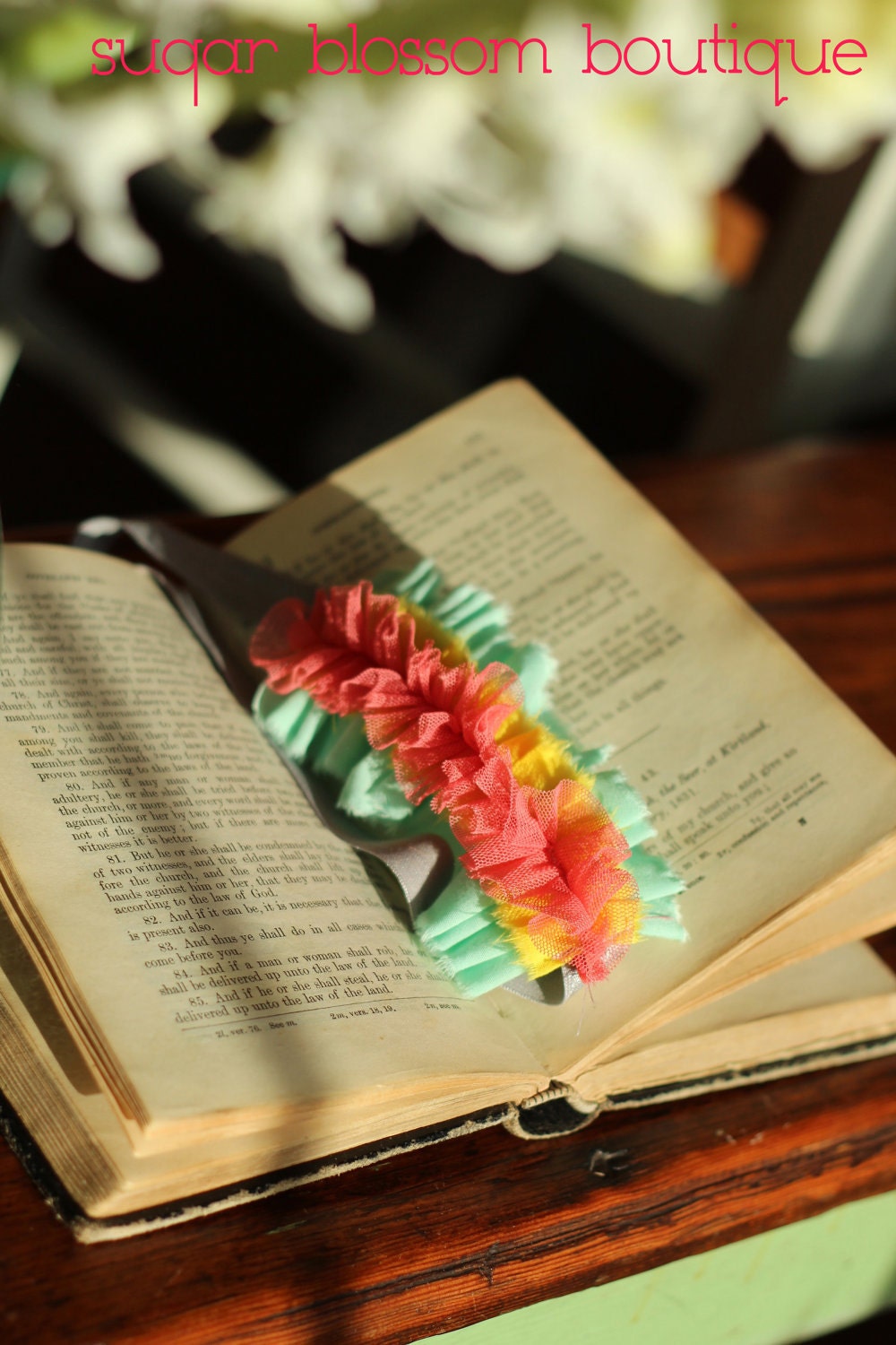 Ruffly Fluffly headband by sugar blossom boutique
