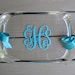 Personalized acrylic tray with handles