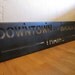 Vintage Metal Subway Sign - Downtown And Brooklyn Trains - Antique New York