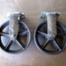 Vintage Rigid 8 inch Caster Wheels / Antique Casters 8RG
