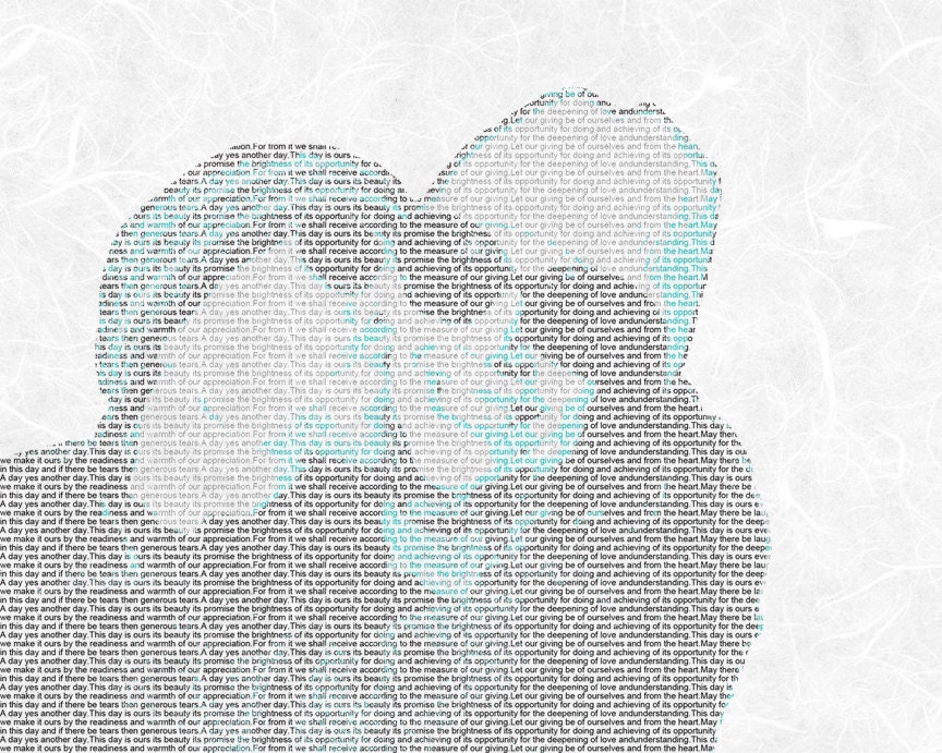 Wedding Vows Song Lyric Custom Word Art Photo Gift on Handmade Paper 8.5x11