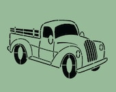 STENCIL Vintage Truck 10x6