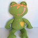 Kids - Baby & Toddler - Stuffed Toy - Frog Ragdoll - Pea Green w/Tangerine Spots - Glow in the Dark (Mini)