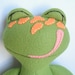 Kids - Baby & Toddler - Stuffed Toy - Frog Ragdoll - Pea Green w/Tangerine Spots - Glow in the Dark (Mini)