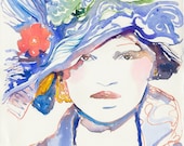 Original Watercolour Fashion Illustration - Runwayink 1