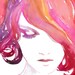 Print of Watercolor Fashion Illustration 8.5" x 11". Titled  - Viola