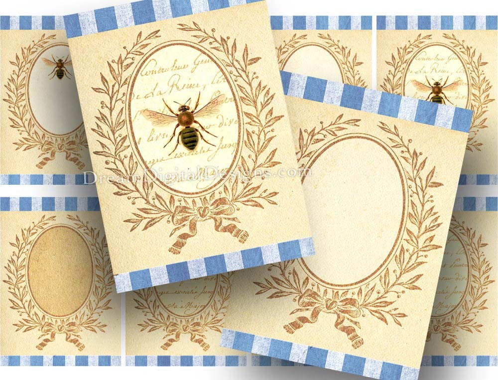Frames Digital Collage Sheet for Gift Tags Labels aceo ATC Background Scrapbooking Printable Images - INSTANT DOWNLOAD No.296