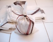 Organza Jewelry gift bag Fabric Ribbon Tie purse  set of  40 psc bags