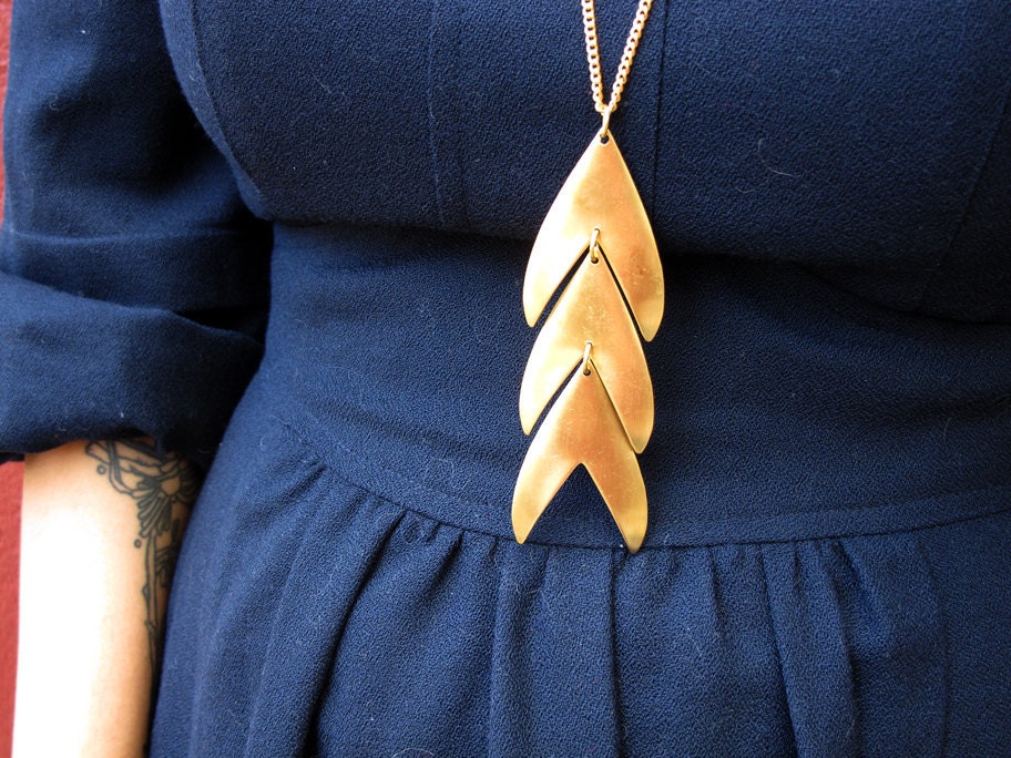 Fishtail Chevron Necklace