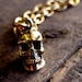 Brooklyn Charm Presents - GOLD - SKULL - BRACELET -