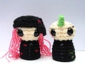 Rocker Doll Couple crocheted