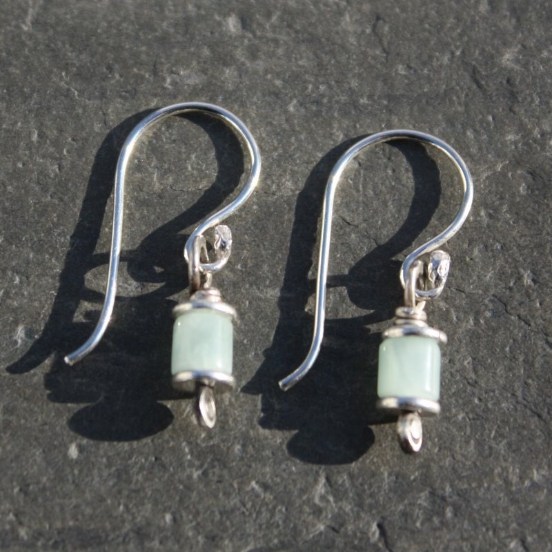 Reels - silver and turquoise earrings